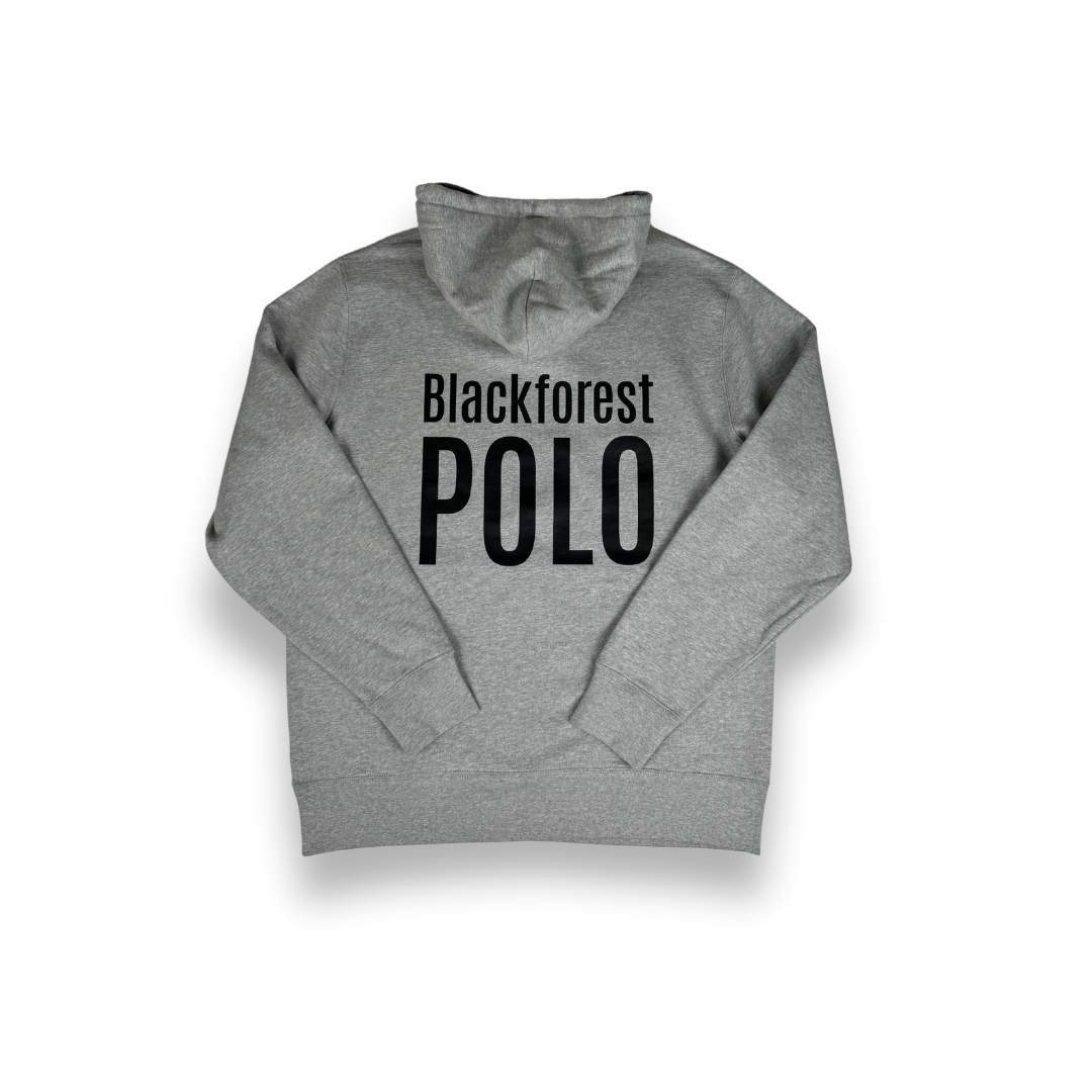 Grey Hoodie⎥Black Print (Unisex)