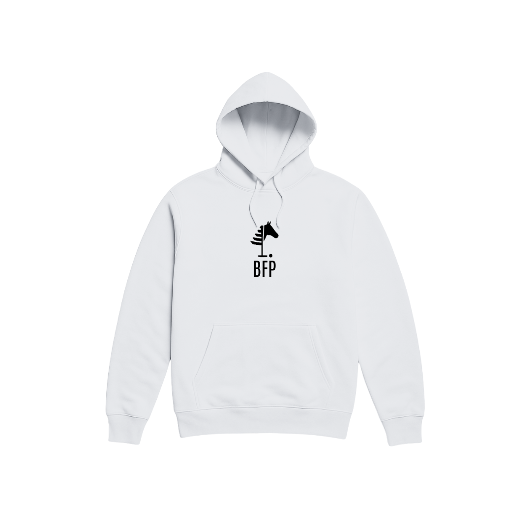 White Hoodie⎥Black Logo (Unisex)