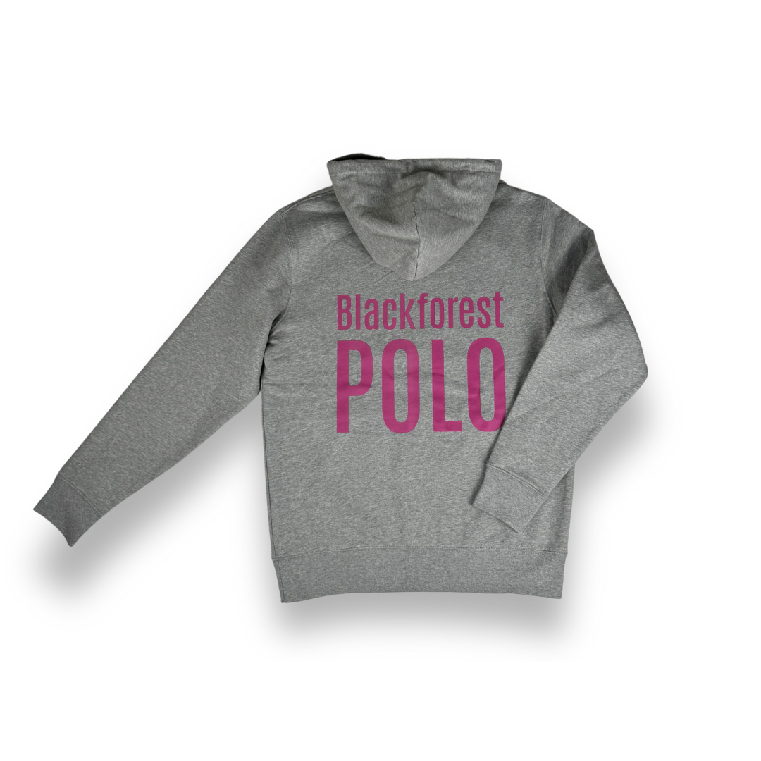 Grey Hoodie | Pink Print (Unisex)