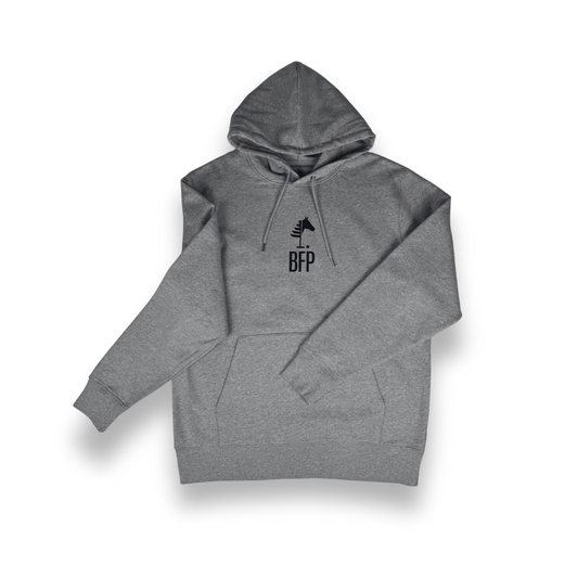 Grey Hoodie⎥Black Print (Unisex)