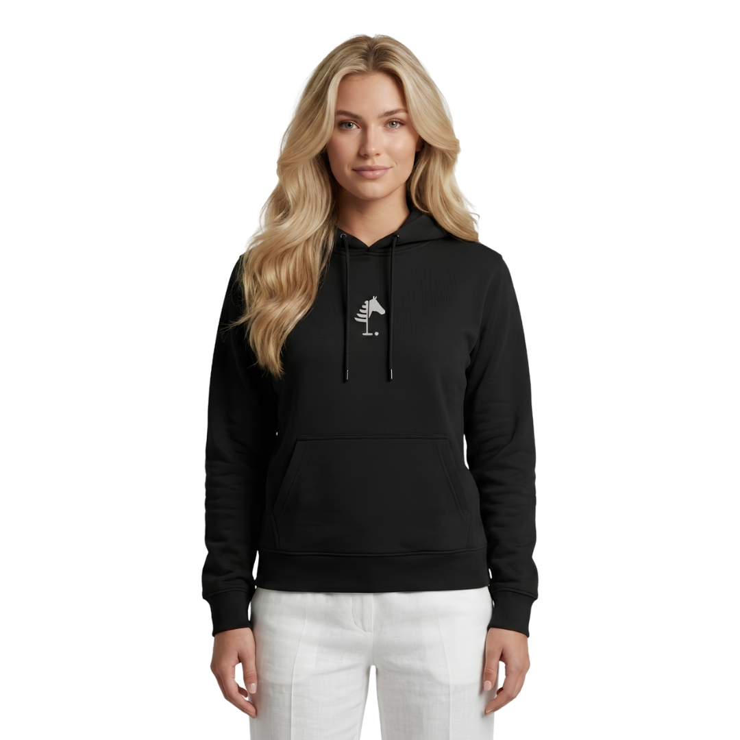 Black Hoodie I White Print (UNISEX)