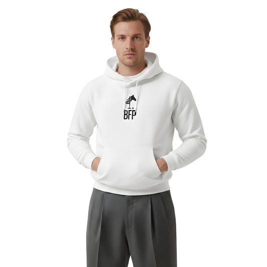 White Hoodie⎥Black Logo (Unisex)