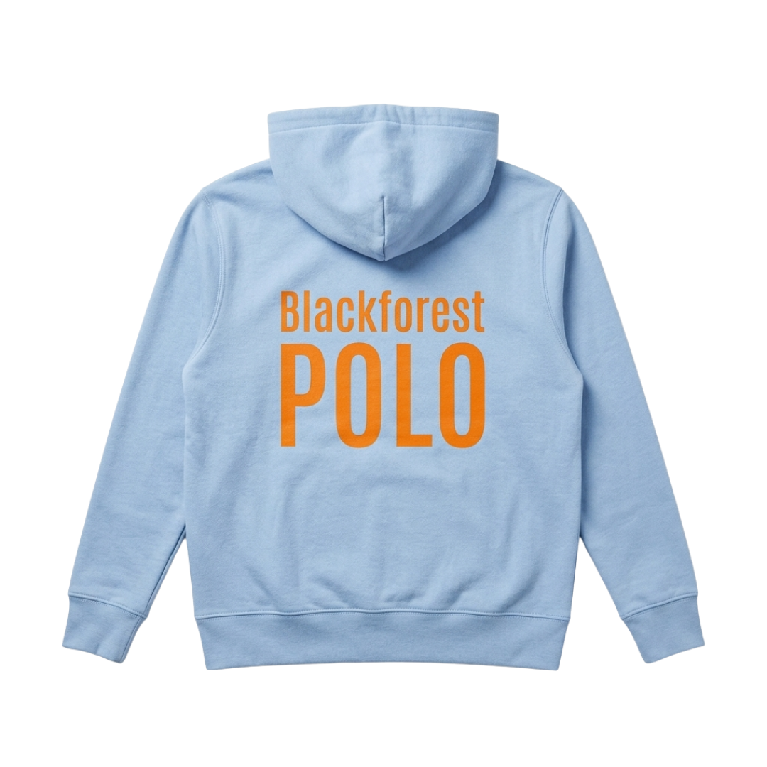 Baby Blue Zipper I Orange Print (UNISEX)