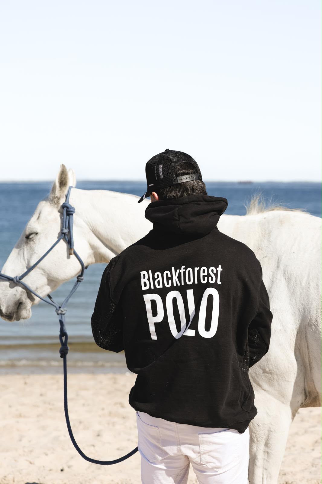 Black Hoodie I White Print (UNISEX)