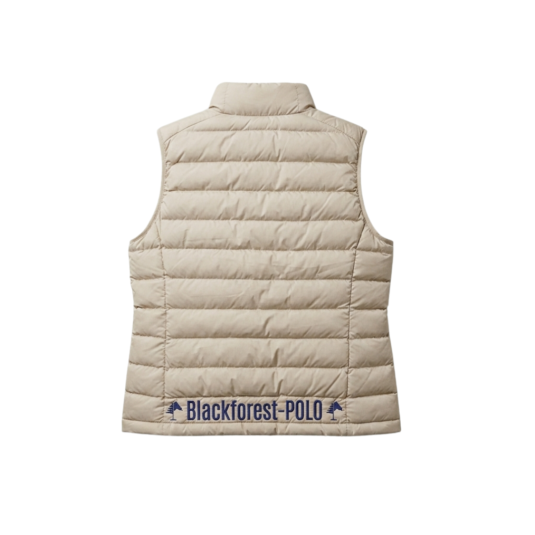 Beige Vest I Navy Embroidery (MEN)