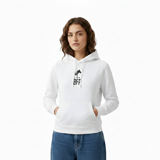 White Hoodie⎥Black Logo (WOMEN)