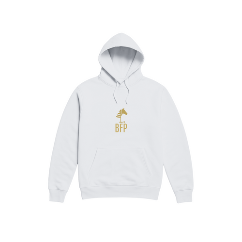 White Hoodie⎥Gold Logo (Unisex)