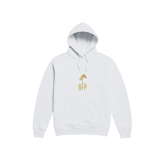 White Hoodie⎥Gold Logo (Unisex)